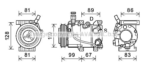 AVA QUALITY COOLING Kompressor,kliimaseade HYK414